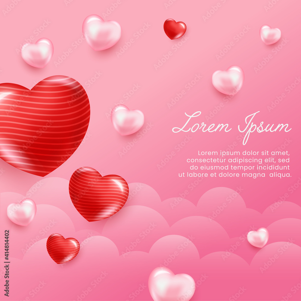 Heart background for romantic moment