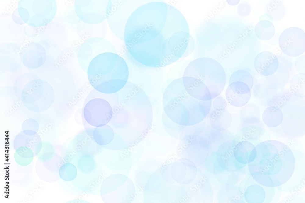 Abstract blur blue bokeh circles on white background. Abstract blur blue bokeh circles on white background.