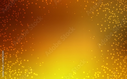 Light Orange vector texture with milky way stars.
