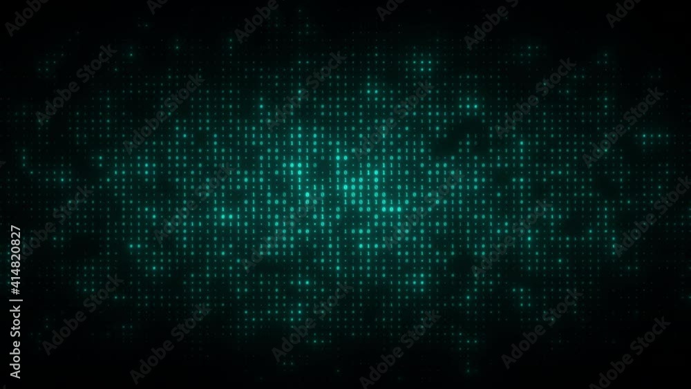 Dynamic animation of flashing binary digits particles pattern. Seamless loop background Dynamic animation of flashing binary digits particles pattern. Seamless loop background