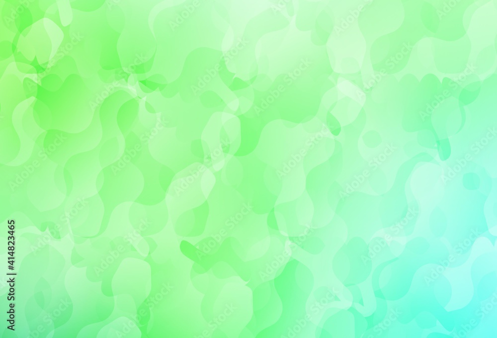 Light Green vector backdrop with memphis shapes. Light Green vector backdrop with memphis shapes.