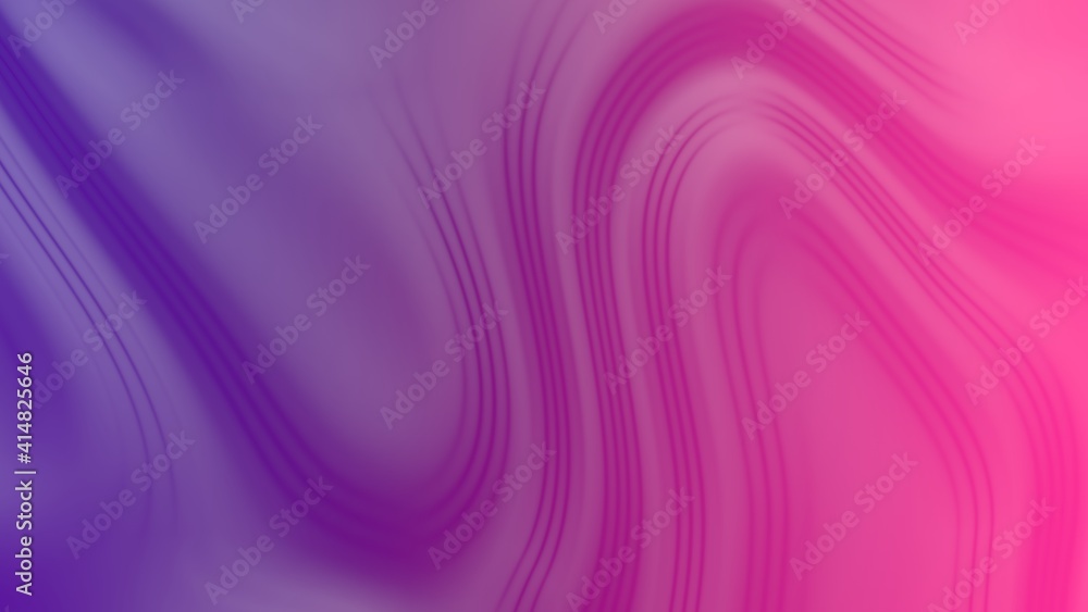 Fototapeta premium Colorful purple pink 3D dynamic abstract liquid light and shadow artistic gradient wavy futuristic texture pattern background