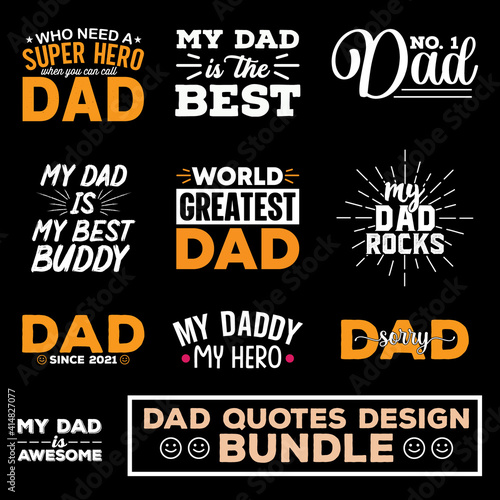 Father typography quote design for awesome dad for gift card, banner, vector, t-shirt, poster, print, label