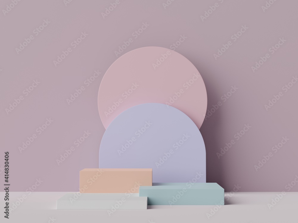 3d rendering of minimal scene of white blank podium with earth tones color theme. Display stand for product presentation mock up and cosmetic advertising. 3d rendering of minimal scene of white blank podium with earth tones color theme. Display stand for product presentation mock up and cosmetic advertising.
