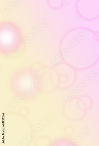 Fototapeta Naklejka Na Ścianę i Meble -  ピンクの可愛い丸ほわ背景(縦)