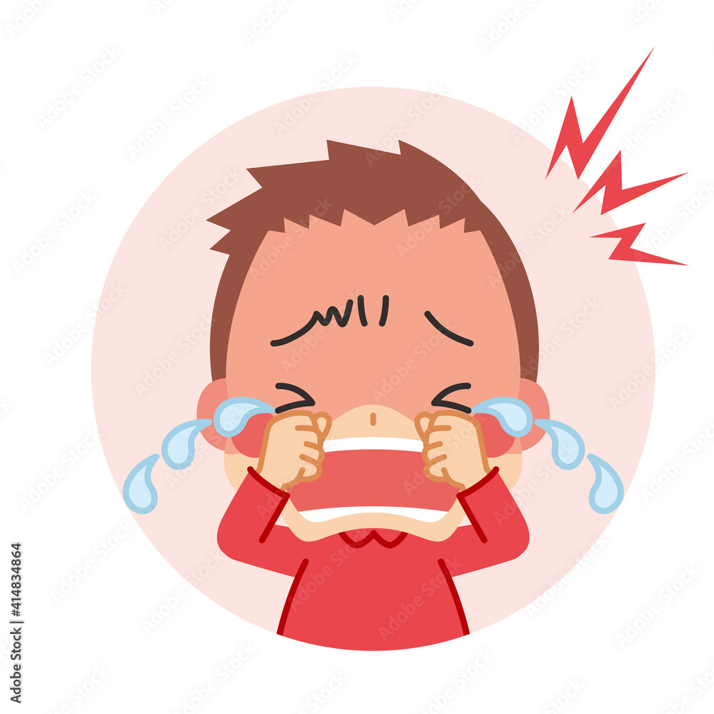 泣き叫んでいる可愛い小さな男の子のアイコン イラスト 可愛い 白背景 Stock Vector Adobe Stock 泣き叫んでいる可愛い小さな男の子のアイコン イラスト 可愛い 白背景 Stock Vector Adobe Stock
