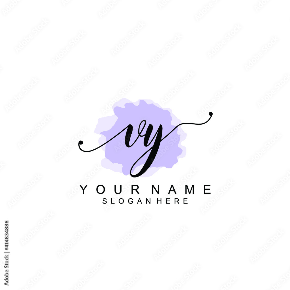 VX Initial handwriting logo template vector VX Initial handwriting logo template vector