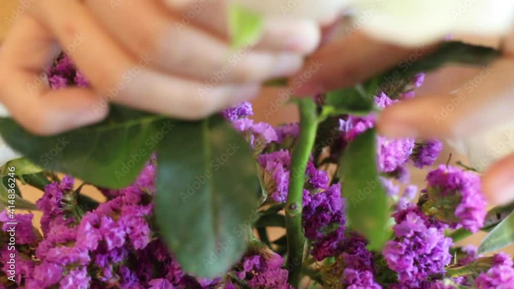 Romantic valentine flower bouquet decorated on the table, stock footage Romantic valentine flower bouquet decorated on the table, stock footage