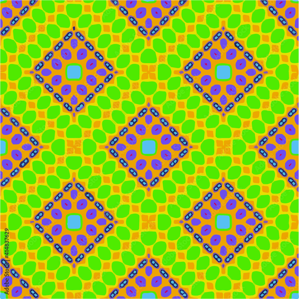 Seamless pattern with multicolored shapes. Seamless pattern with multicolored shapes.