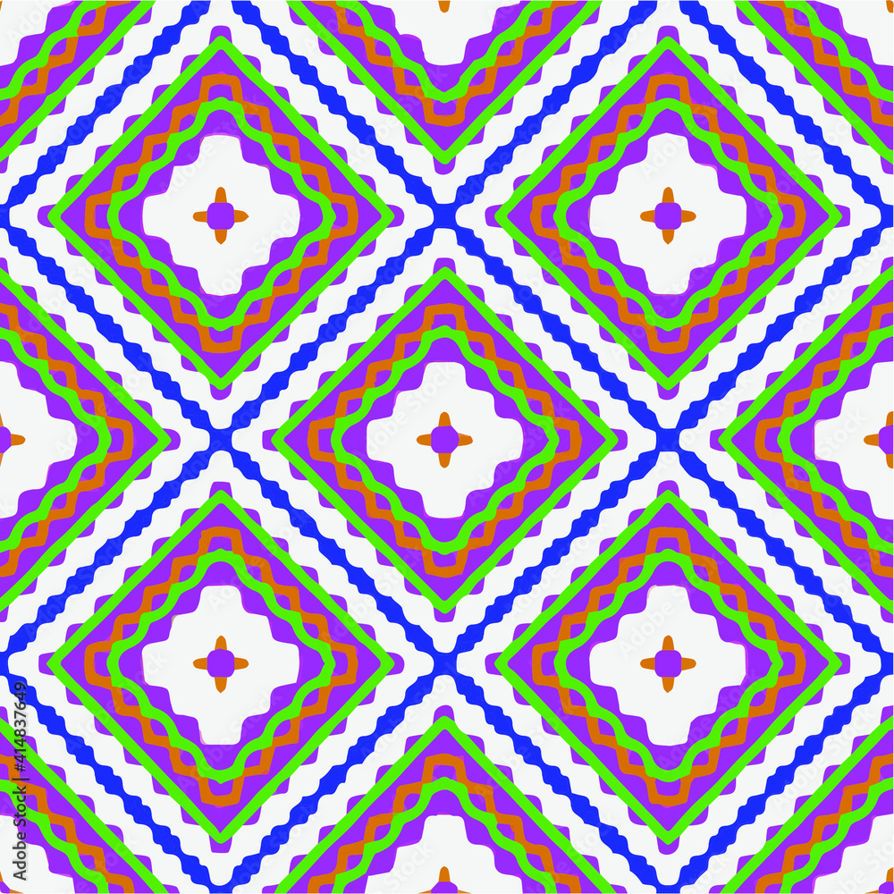 Seamless pattern with multicolored shapes. Seamless pattern with multicolored shapes.