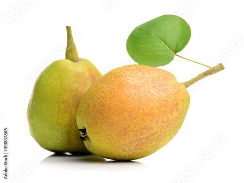 pear on a white