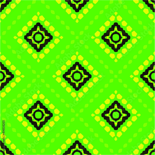 Seamless pattern with multicolored shapes.