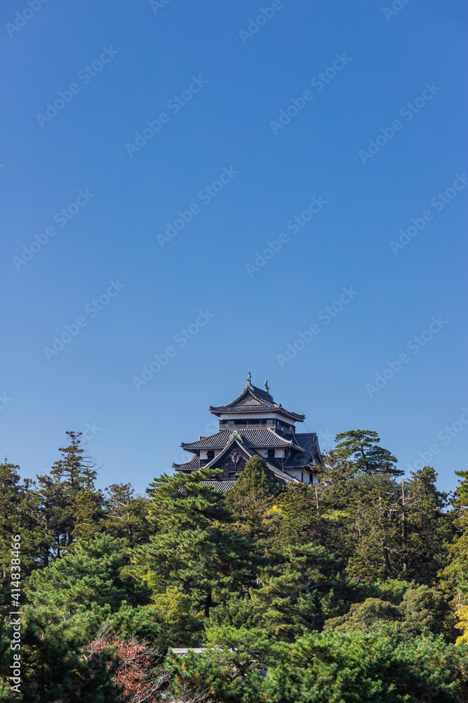Naklejka premium 国宝松江城天守閣 島根県松江市