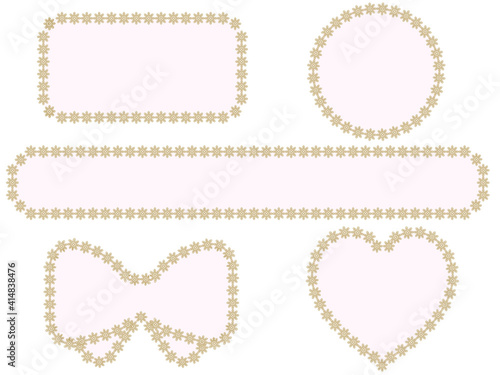 お花のレースフレーム