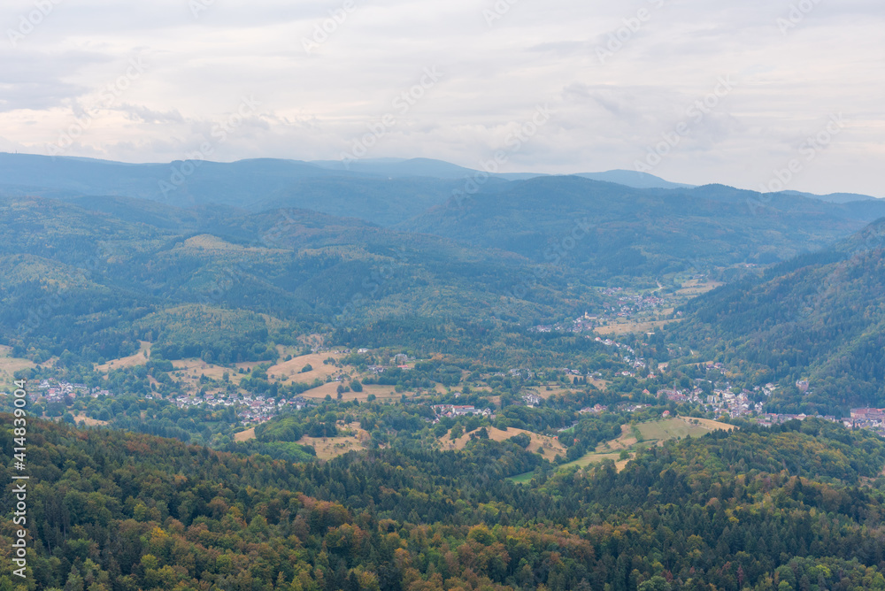 Panorama of Black Forest in Germany