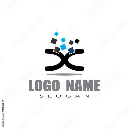 Computer Logo Template vector symbol illustration