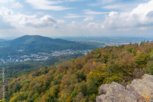 Panorama of Baden Baden in Germany photo