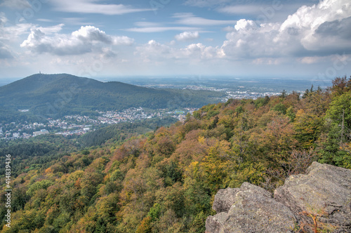 Panorama of Baden Baden in Germany photo