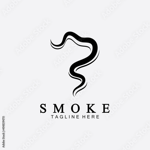 Smoke steam icon logo illustration isolated on white background,Aroma vaporize icons. Smells vector line icon, hot aroma, stink or cooking steam symbols, smelling or vapor