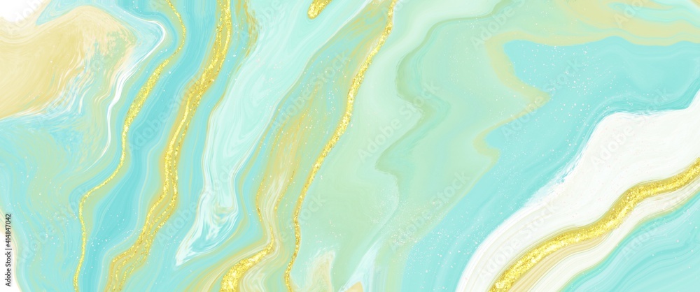 Abstract Pastel blue gold liquid gradient background Ecology concept for your graphic design Abstract Pastel blue gold liquid gradient background Ecology concept for your graphic design