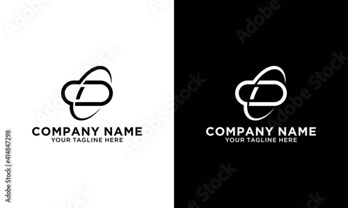 CD logo initial letter template design vector