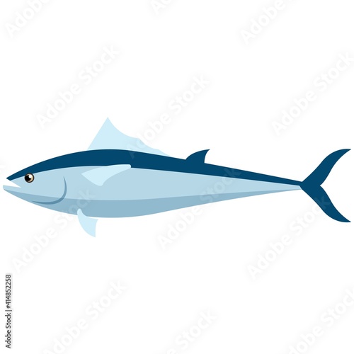 Herring fish vector icon isolated on white background
