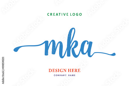 MKA lettering logo is simple, easy to understand and authoritative