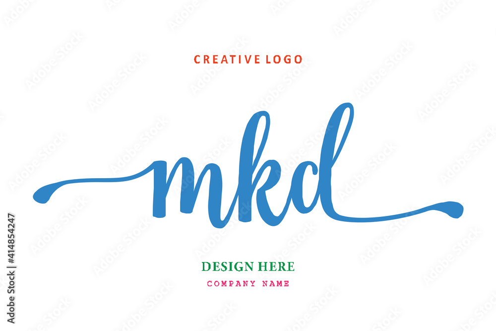 MKD lettering logo is simple, easy to understand and authoritative