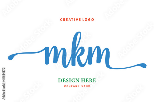 MKM lettering logo is simple, easy to understand and authoritative photo