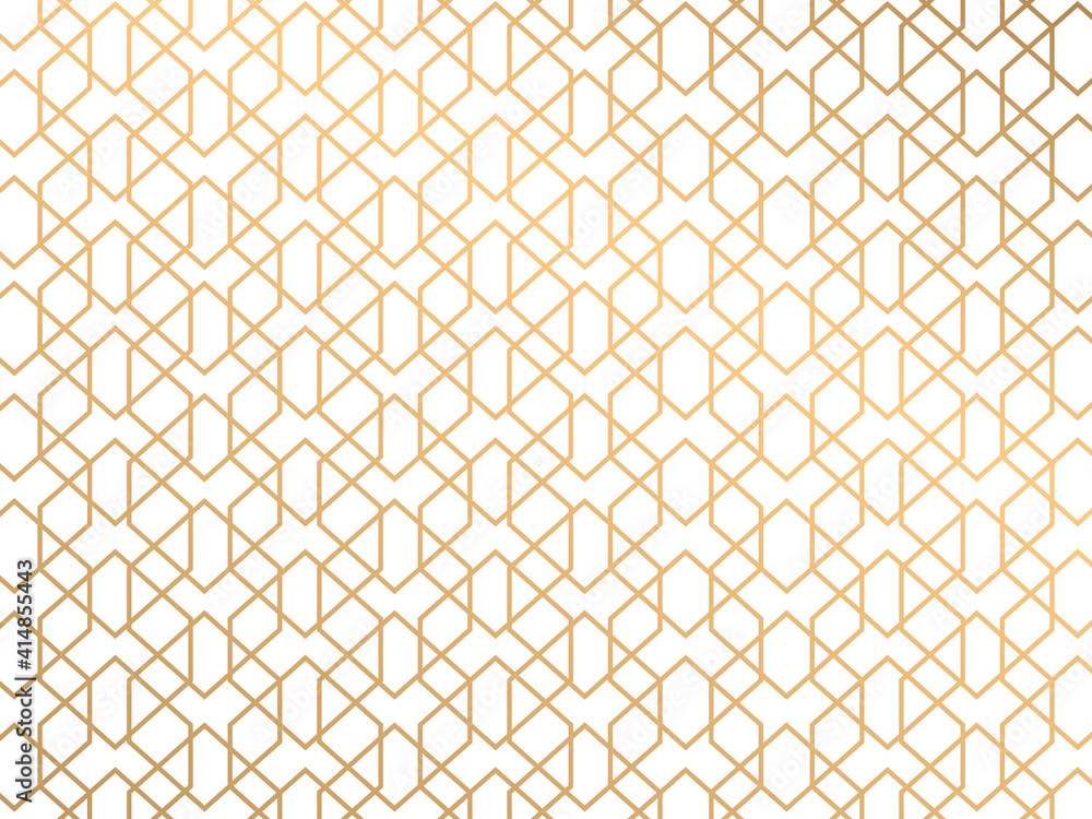 Vector gold geometric pattern on white background. Vector gold geometric pattern on white background.