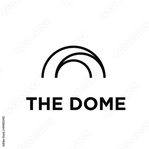 Fototapeta the Dome Palace creative logo design