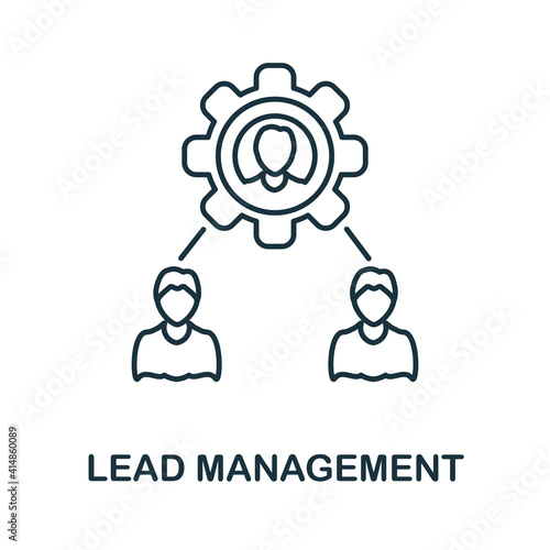 Lead Management icon. Simple element from management collection. Creative Lead Management icon for web design, templates, infographics and more