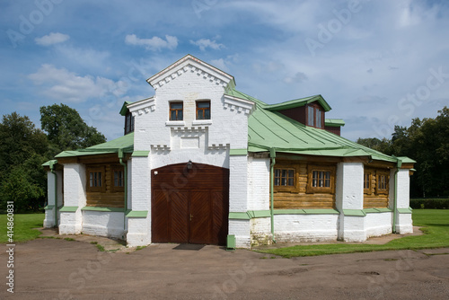 Equestrian building, arena in the Serednikovo estate in the Moscow region, a park-manor ensemble of the end of the XVIII - beginning of the XIX century