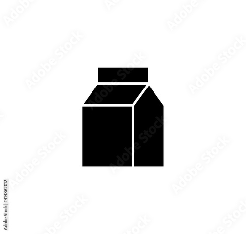 milk carton icon - vector simple illustration