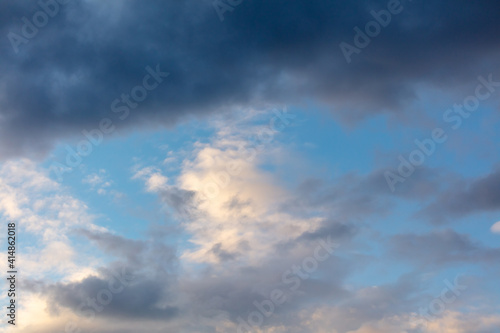 Fototapeta Naklejka Na Ścianę i Meble -  Rain clouds in the sky