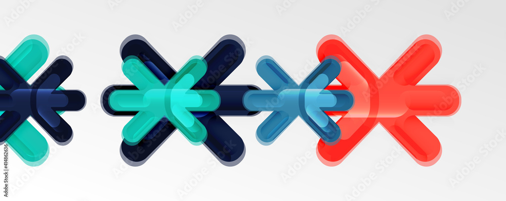 Abstract glossy crosses background for business or technology presentations, internet posters or web brochure covers Abstract glossy crosses background for business or technology presentations, internet posters or web brochure covers