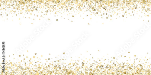 Glitter Stars. Luxury Confetti tiny Gold Christmas