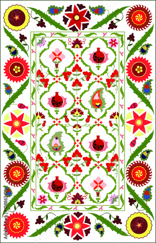 Uzbek carpet suzane