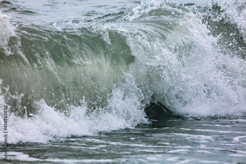 Wave in the sea with splashing water. Wave in the sea with splashing water.