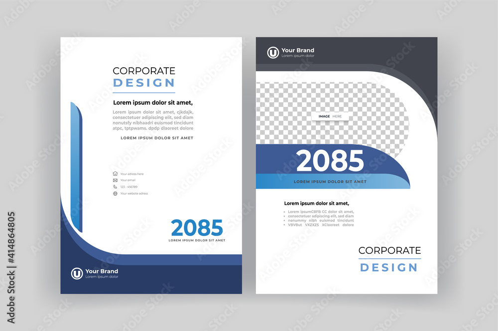 Corporate book cover design template. Brochure template. Corporate book cover design template. Brochure template.
