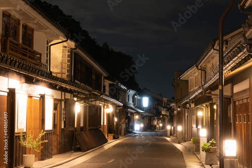 古民家並ぶ昔ながらの日本の原風景 倉敷