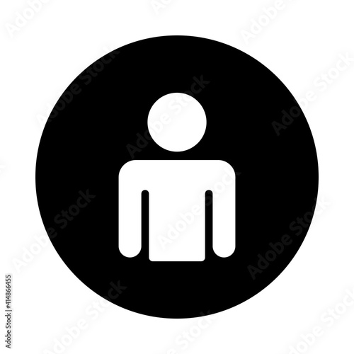 user person computer icon vector