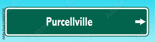 Purcellville Road Sign photo