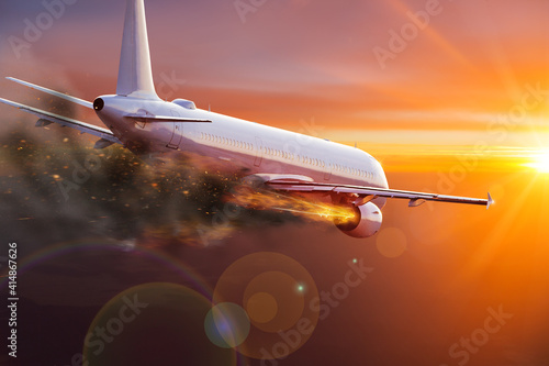 flying aircraft with explod...