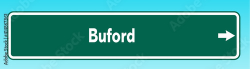 Buford Road Sign photo