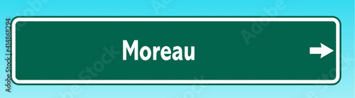 Moreau Road Sign photo