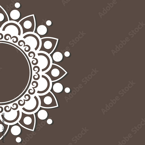 mandala monocrome vector