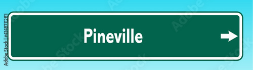Pineville Road Sign photo