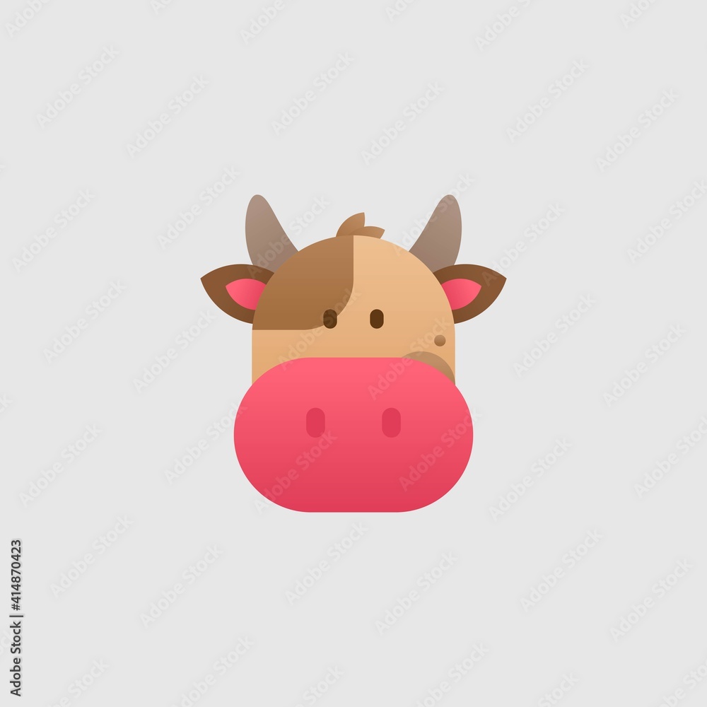 Cow vector illustration, farm animals. Cow flat icon, isolated on background
Cow vector illustration, farm animals. Cow flat icon, isolated on background