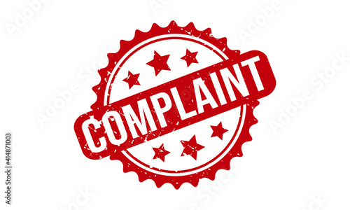 Complaint Rubber Stamp. Complaint Rubber Grunge Stamp Seal Vector Illustration